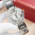 Cartier Ballon Bleu WE9009Z3 Moissanite 42mm