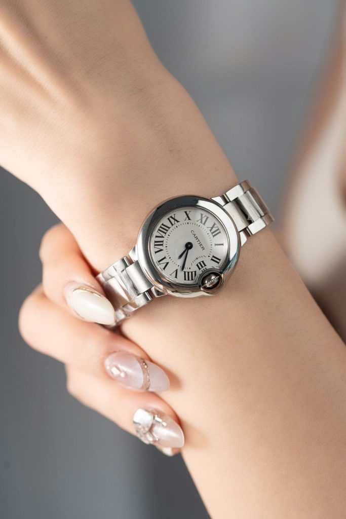Cartier Ballon Bleu steel strap 28mm 10