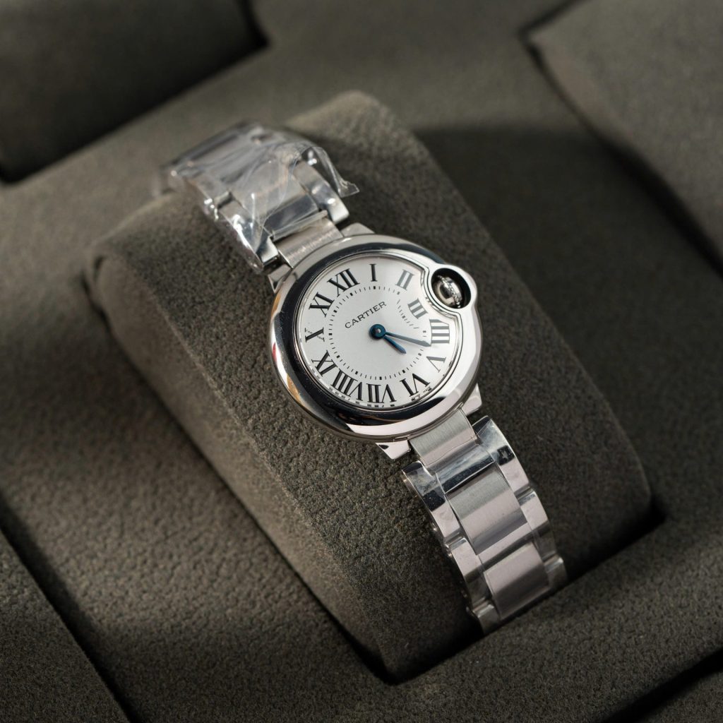 Cartier Ballon Bleu steel strap 28mm 2
