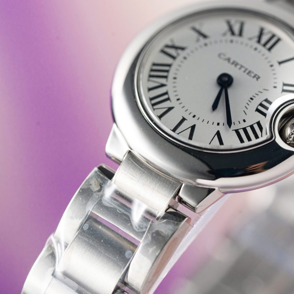 Cartier Ballon Bleu steel strap 28mm 3