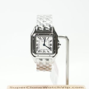 Cartier Panthere WGPN0007 White Dial Stainless Steel 27x37mm Replica Watch