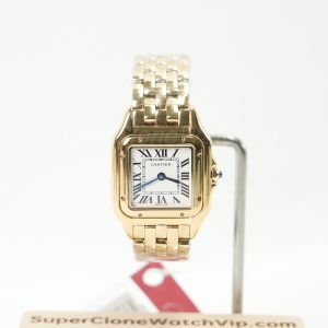 Cartier Panthere WGPN0009 White Dial Gold 27x37mm Replica Watch