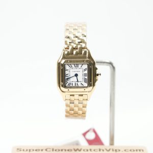 Cartier Panthere WGPN0059 White Dial Gold 30mm Replica Watch