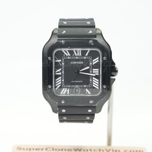 Cartier Santos De Cartier ADLC Plating Black WSSA0039 39.8mm Replica Watch