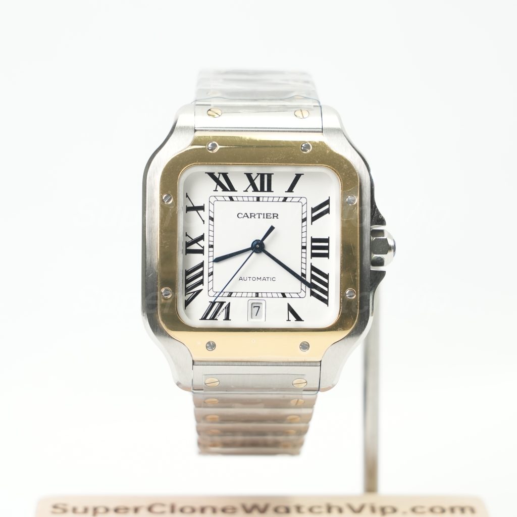 Cartier Santos De Cartier White Dial W2SA0009 39.8mm Replica Watch
