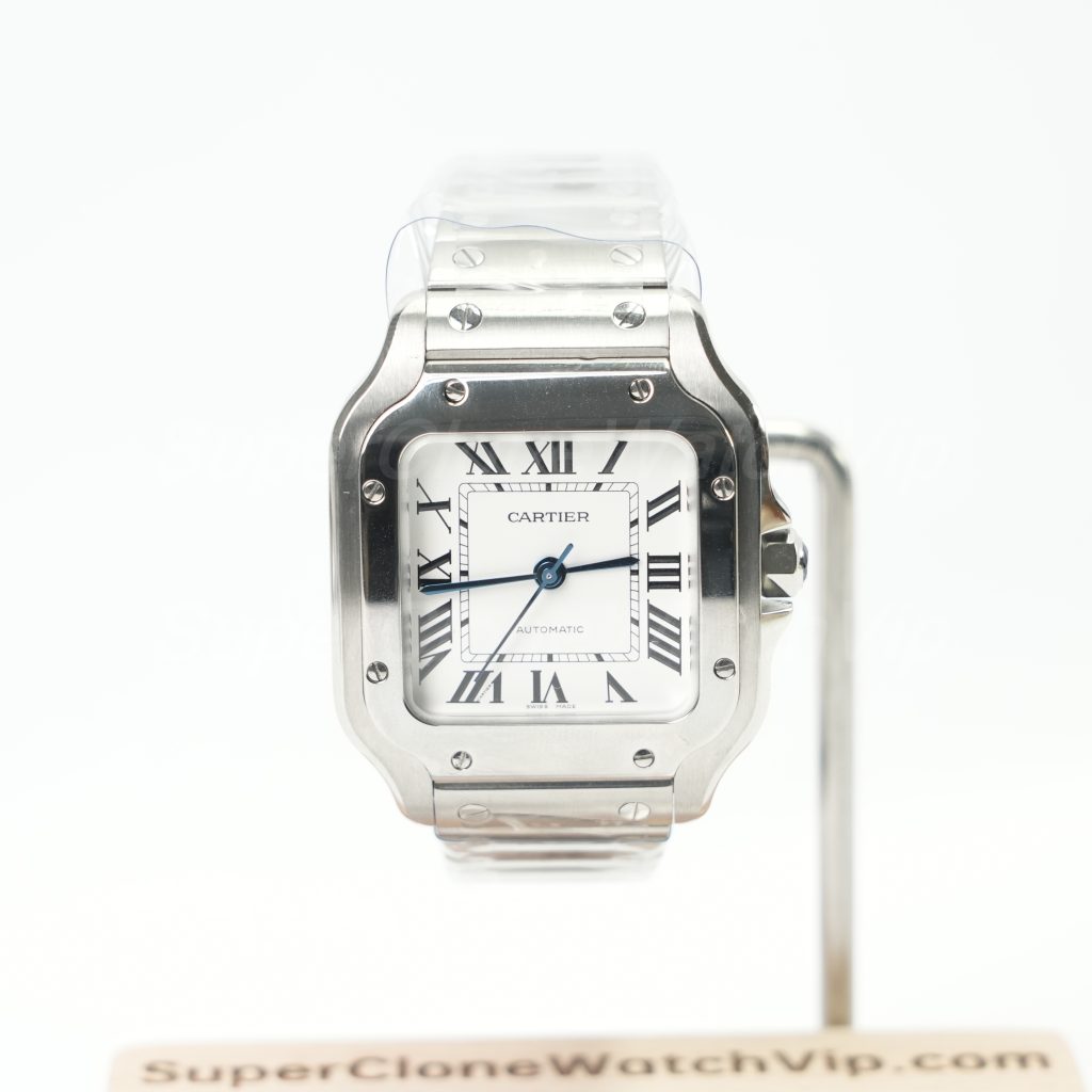 Cartier Santos White Dial WSSA0029 35.1mm Replica Watch