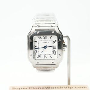 Cartier Santos White Dial WSSA0029 35.1mm Replica Watch