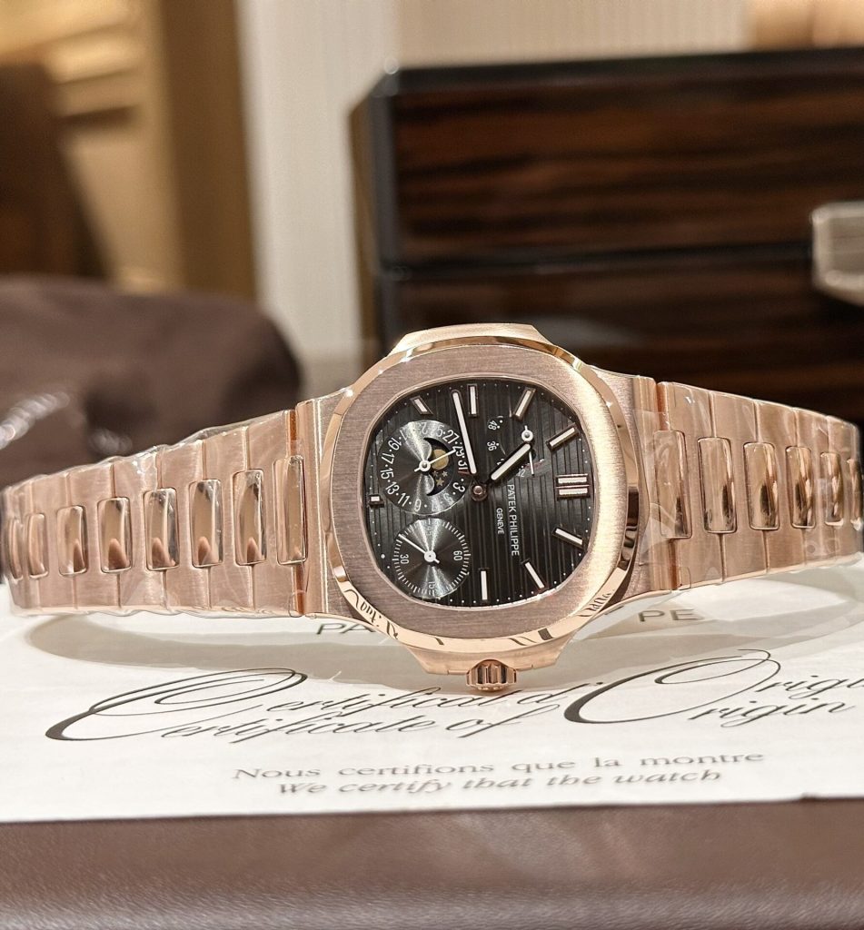 Dong Ho Patek Philippe Nautilus 5712R Che Tac Boc Vang Hong GRF 40mm 5