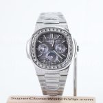 Patek Philippe Nautilus 5740 Grey Zircon Bezel 40mm Replica Watch
