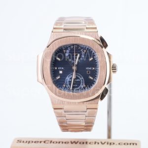 Patek Philippe Nautilus 5990 Blue Rose Gold 40.5mm Replica Watch
