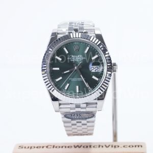 Rolex DateJust 126334 Matte Blue Green Dial 41mm 11 Super Clone Watch