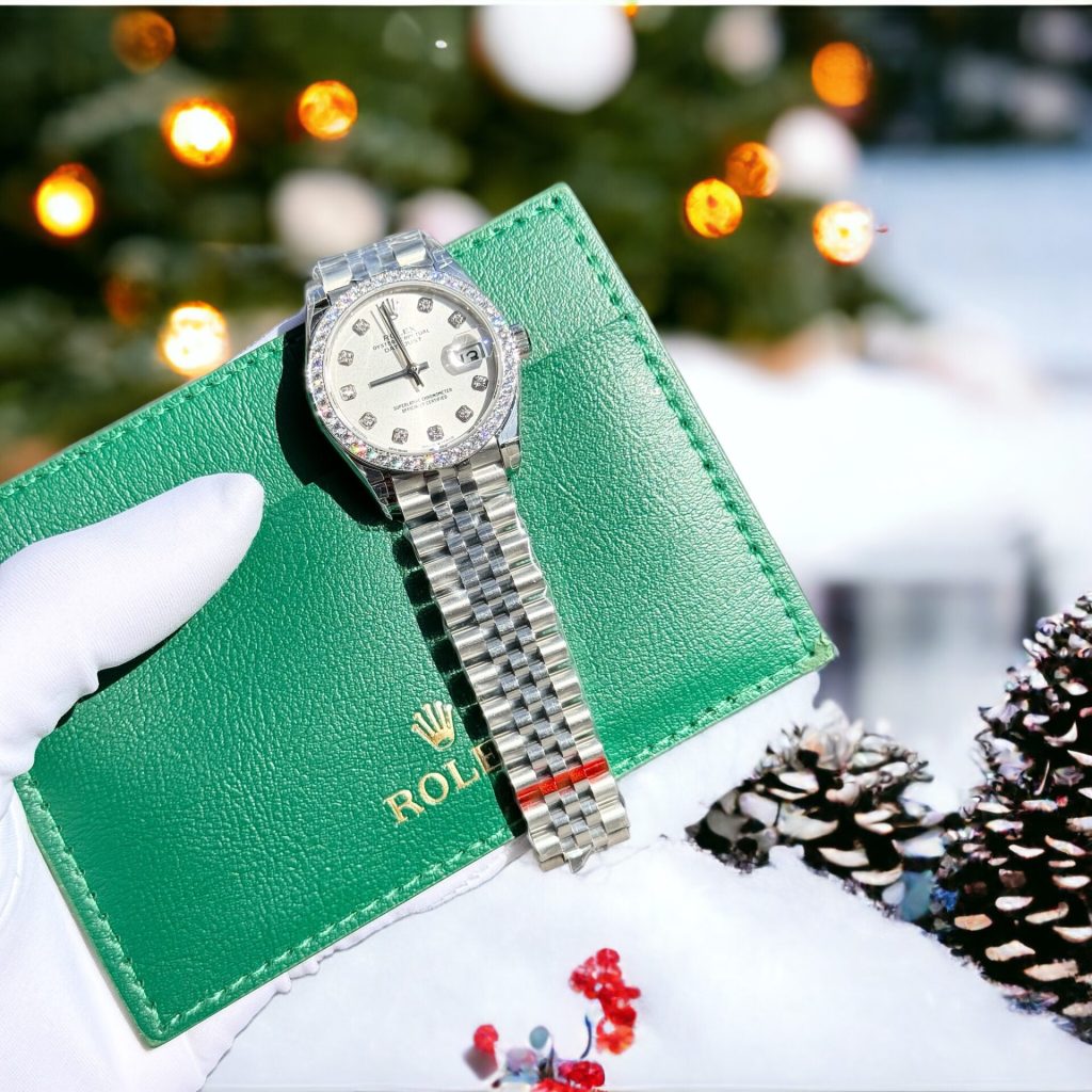 Rolex DateJust 178384 Moissanite White Dial Moissanite Bezel 31mm 3