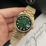 Rolex Day Date 228235 Moissanite Green Dial 36mm 3