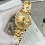 Rolex Day Date 228238 moissanite Gold Dial 40mm 1
