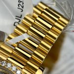 Rolex Day Date 228238 moissanite Gold Dial 40mm 5