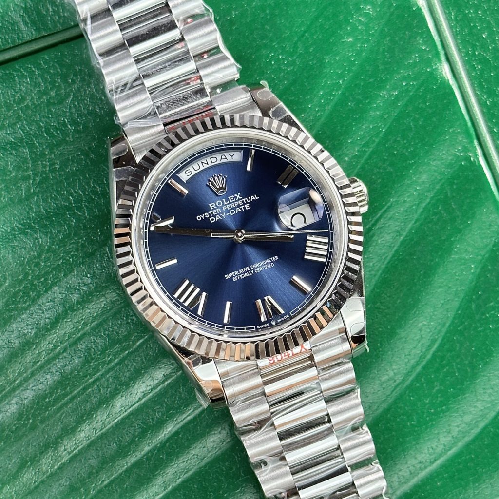 Rolex Day Date 228239 Roman Blue Dial 40mm 2