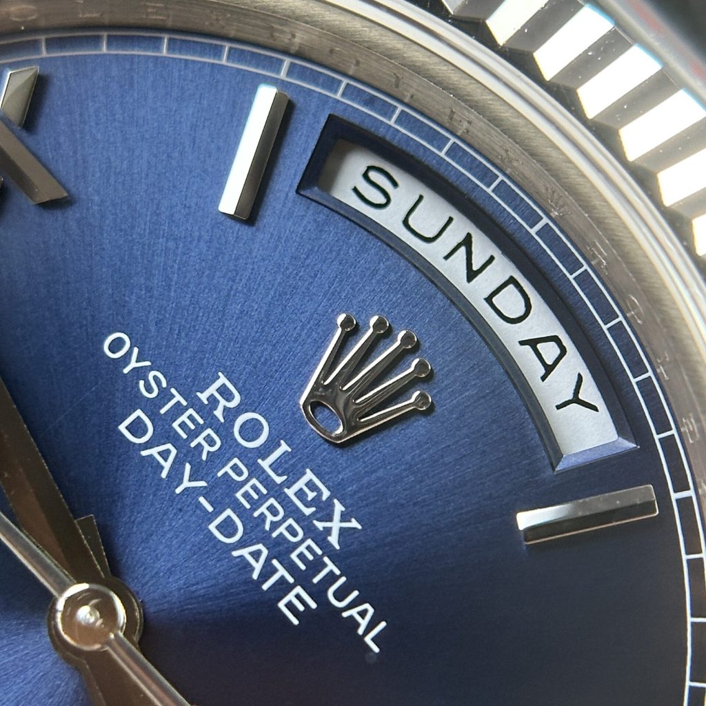 Rolex Day Date 228239 Roman Blue Dial 40mm 5