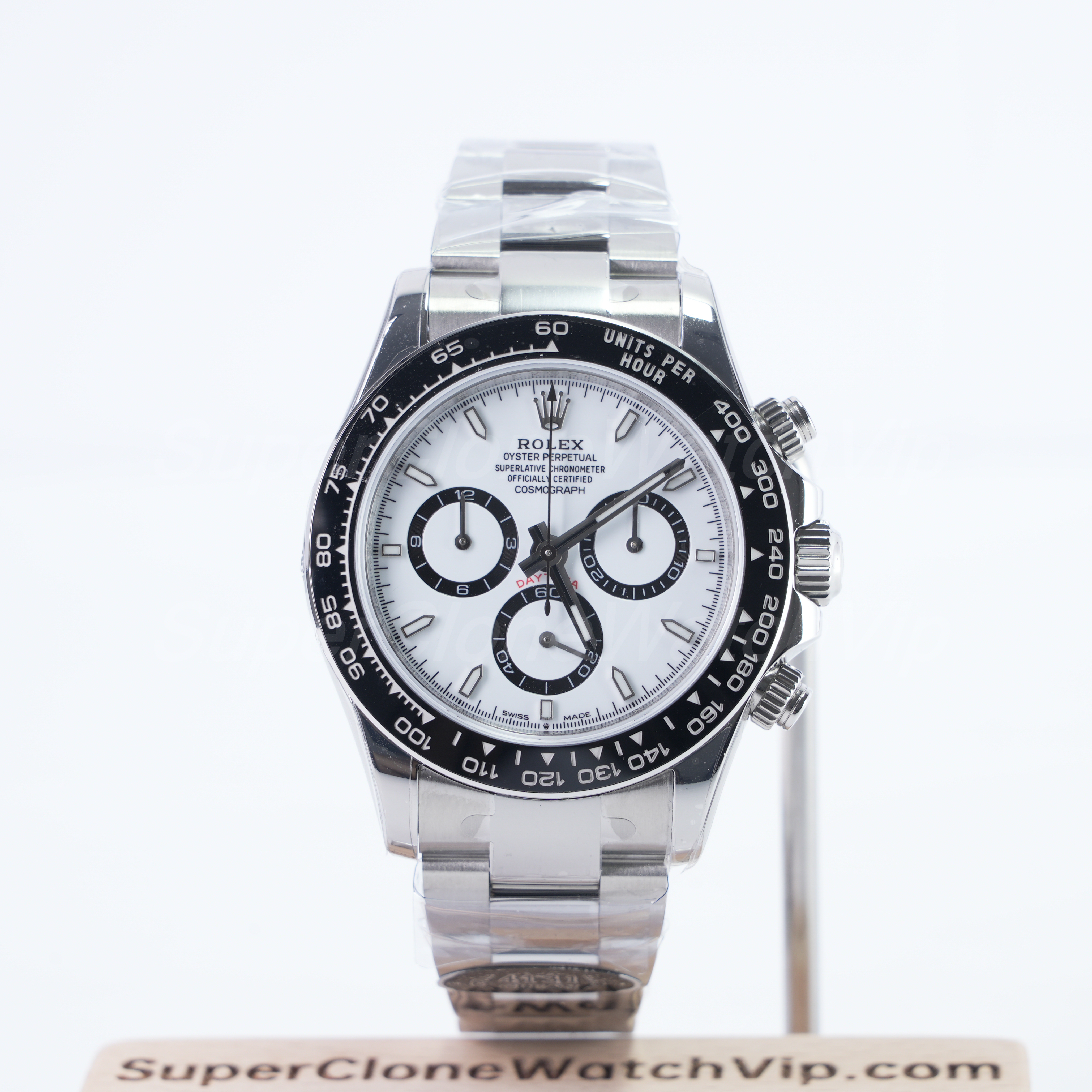 daytona vs submariner white panda Daytona replica watch