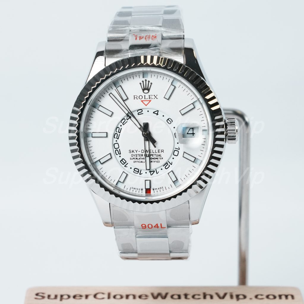 Rolex Sky Dweller 326934 White Dial Oyster 42mm 11 Super Clone Watches