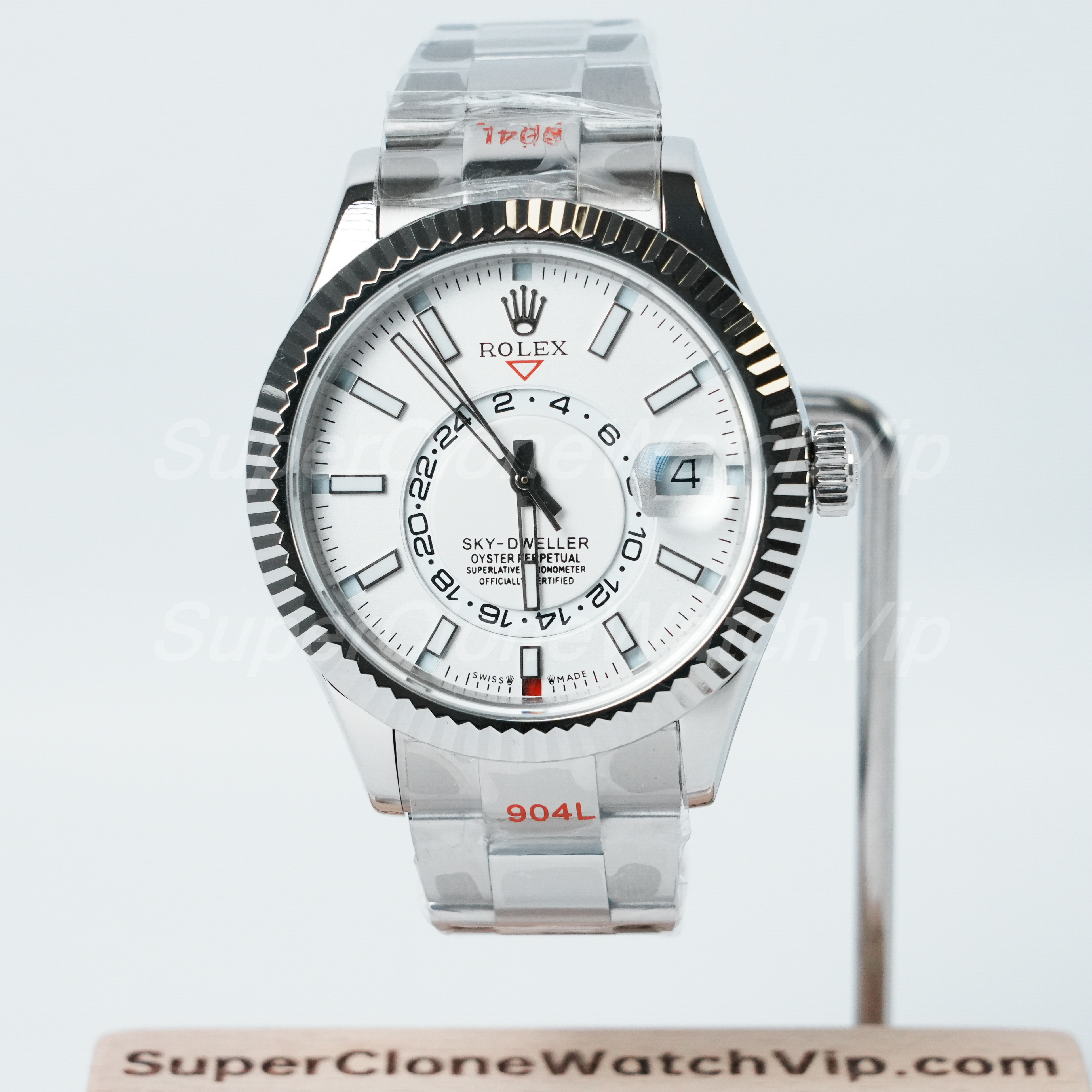 Sky-Dweller replica white dial Oyster 42mm