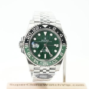 Rolex GMT-Master II 126720VTNR Steel Left-Handed Sprite Green Dial Jubilee Bracelet 40mm Replica Watch - 1-106-scaled