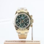 Rolex Cosmograph Daytona 116508 Yellow Gold Green Dial 40mm Replica Watch - 1-118-scaled