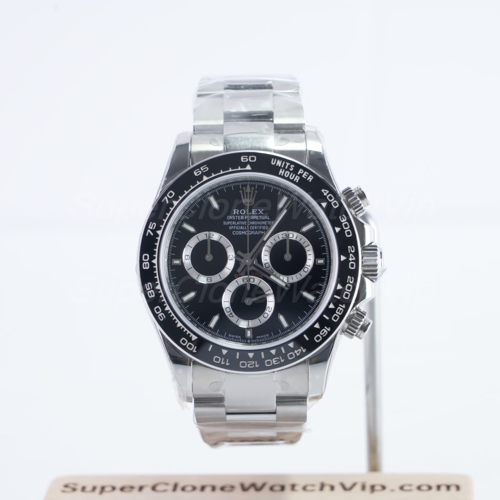 Rolex Cosmograph Daytona 126500LN Steel Model Black Dial Ceramic Bezel Oyster Bracelet 40mm Replica Watch - 1-120-scaled