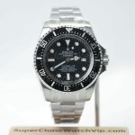 Rolex Deepsea 126660 904L Steel Black Dial Black Ceramic Bezel Oyster Bracelet 44mm Replica Watch - 1-131-scaled