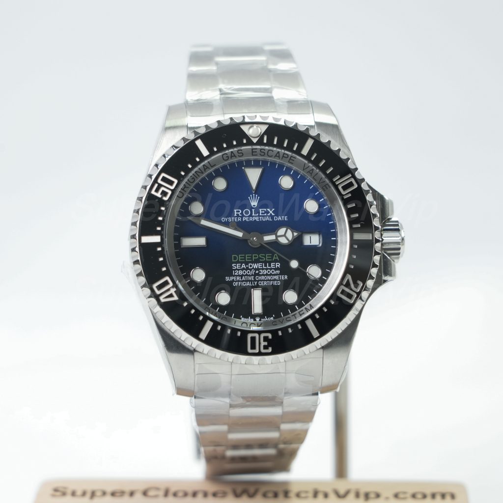Rolex Deepsea 126660 904L Steel Black Ceramic Bezel D-Blue Dial Oyster Bracelet 44mm Replica Watch - 1-133-scaled