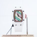 Richard Mille RM 07-03 Bonbon Steel Marshmallow Dial Steel Bezel White Rubber Strap 31mm Replica Watch - 1-162-scaled