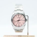 Rolex Oyster Perpetual Steel Model Candy Pink Dial Oyster Bracelet 36mm Replica Watch - 1-179-scaled