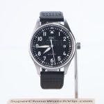 IWC Pilot's Watch Automatic TOP GUN Steel Model Black Dial Black Leather Strap 41mm Replica Watches - 1-198-scaled