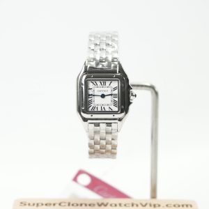 Cartier Panthère Steel Model White Dial Steel Bracelet 22x30mm Replica Watches - 1-221-scaled