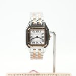 Cartier Panthère Two-Tone Rose Gold White Dial Two-Tone Rose Gold Bracelet 27x37mm Replica Watches - 1-222-scaled