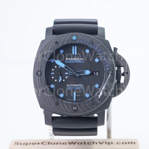 Panerai Submersible PAM01616 Carbotech Black Dial Carbon Fiber Dive Bezel Black Rubber Strap 47mm Replica Watches - 1-237-scaled