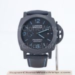 Panerai Luminor Marina PAM02661 Carbotech Black Dial Blue Lume Black Rubber Strap 44mm Replica Watches - 1-238-scaled