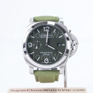 Panerai Luminor Marina eSteel PAM01356 Verde Smeraldo Green Gradient Dial Fabric Strap 44mm Replica Watches - 1-244-scaled