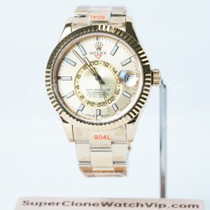 Rolex-Sky-Dweller-326238-Gold-Dial-Yellow-Gold-42mm Super Clone Watches Replica Watches - 1-246-scaled