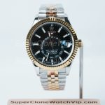 Rolex-Sky-Dweller-326933-Black-Dial-Steel-Gold-42mm Super Clone Watches Replica Watches - 1-251-scaled