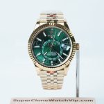Rolex-Sky-Dweller-326238-Forest-Green-Dial-Yellow-Gold-42mm Super Clone Watches Replica Watches - 1-253-scaled