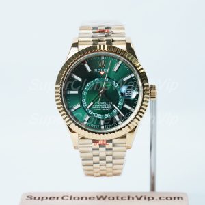 Rolex-Sky-Dweller-326238-Forest-Green-Dial-Yellow-Gold-42mm Super Clone Watches Replica Watches - 1-253-scaled