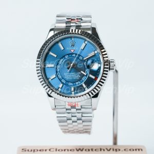 Rolex-Sky-Dweller-326934-Bright-Blue-Dial-Steel-42mm Super Clone Watches Replica Watches - 1-254-scaled