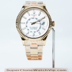 Rolex-Sky-Dweller-336239-White-Dial-Yellow-Gold-42mm Super Clone Watches Replica Watches - 1-256-scaled