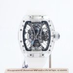 Richard Mille RM 53-02 Sapphire Case Skeleton Dial White Rubber Strap 49mm Replica Watch - 1-97-scaled