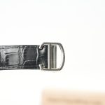Cartier Drive de Cartier Steel Model Diamond Bezel Black Dial Black Alligator Leather Strap 40mm Replica Watches - 10-138-scaled