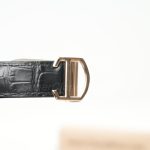 Cartier Drive de Cartier Rose Gold Diamond Bezel White Dial Black Alligator Leather Strap 40mm Replica Watches - 10-143-scaled
