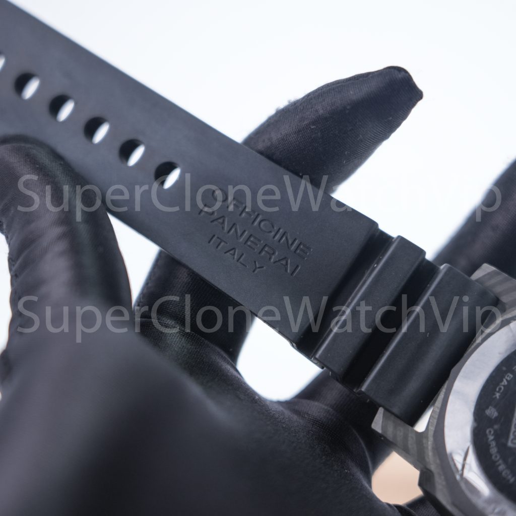 Panerai Luminor Submersible 1950 PAM00616 Carbotech Black Dial Carbon Fiber Bezel Black Rubber Strap 47mm Replica Watches - 10-158-scaled
