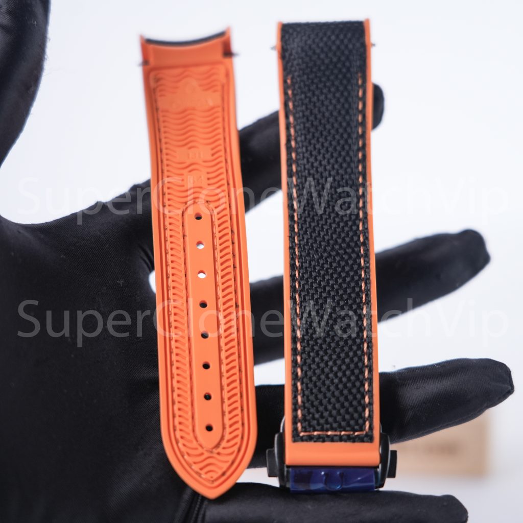 Omega Seamaster Planet Ocean 600M Chronograph "Deep Black" Black-Orange Ceramic Bezel Black Steel Bracelet 45.5mm Replica Watches - 11-23-scaled