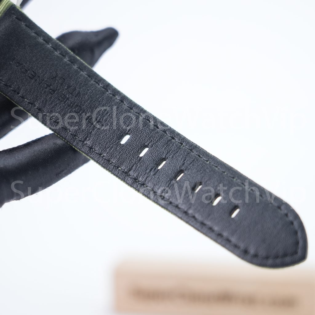 Panerai Luminor Marina eSteel PAM01356 Verde Smeraldo Green Gradient Dial Fabric Strap 44mm Replica Watches - 11-39-scaled