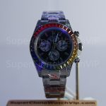 Rolex Daytona 116599RBOW Steel Black Dial Rainbow Bezel Oyster Bracelet 40mm Replica Watch - 2-118-scaled